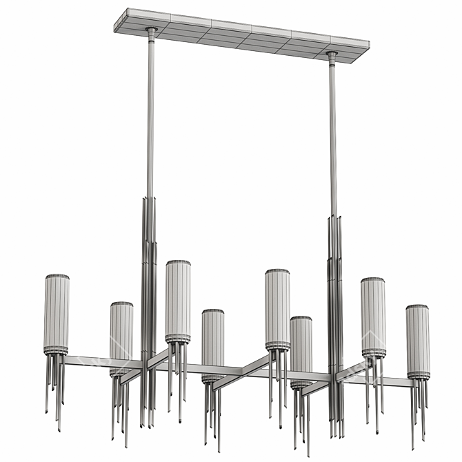 Elegant Torres Chandelier Light Fixture 3D model image 6