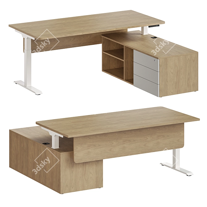 Contemporary SKID Table by SOLO 3D model image 1