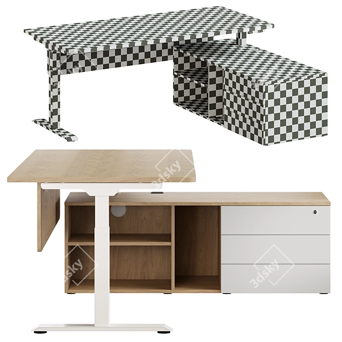 Contemporary SKID Table by SOLO 3D model image 2