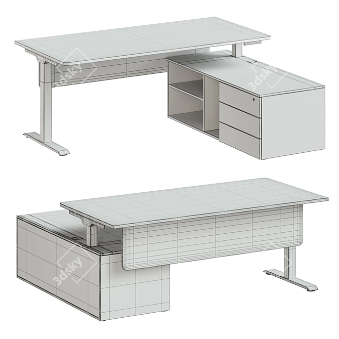 Contemporary SKID Table by SOLO 3D model image 6