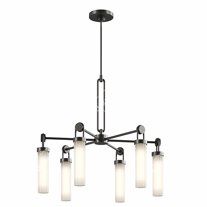 Modern WYNWOOD Chandelier Fixture 3D model image 3