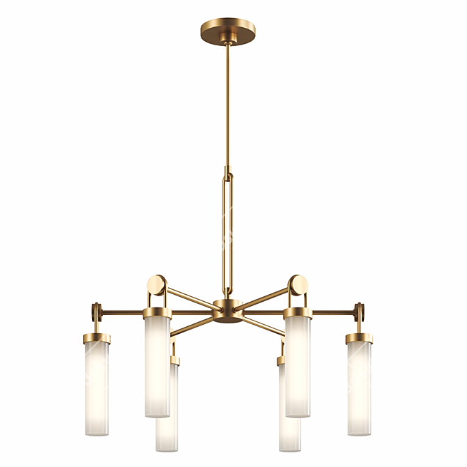 Modern WYNWOOD Chandelier Fixture 3D model image 4