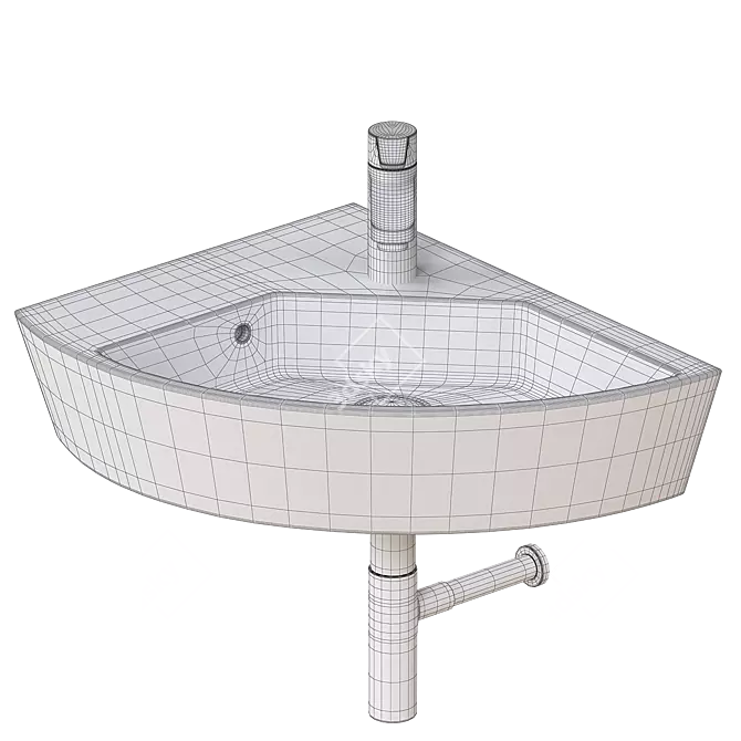 Roca Hall 327623000 Washbasin 3D Model 3D model image 2