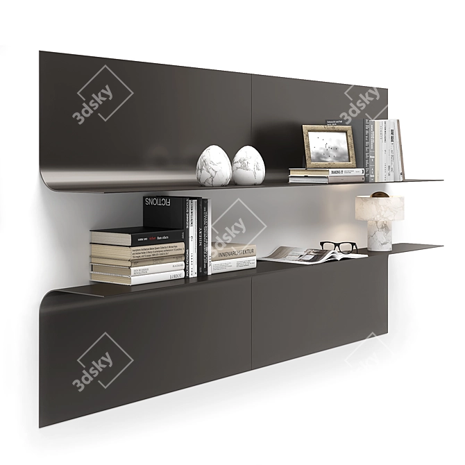 MOGG Sfoglia Burnished Shelf 3D model image 1