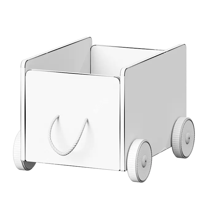 FLISAT Toy Storage Trolley 3D model image 3