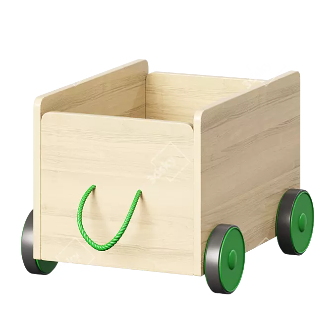 FLISAT Toy Storage Trolley 3D model image 4