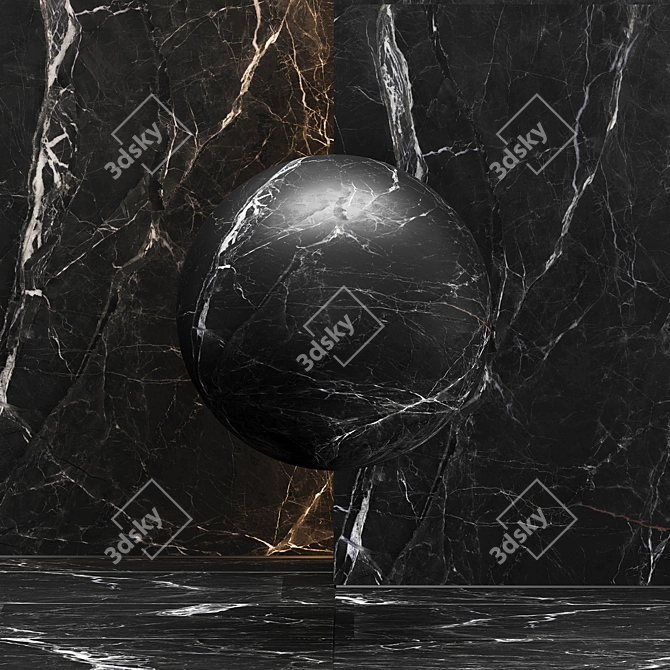 Luxury Marble Stone Texture Set 3D model image 2