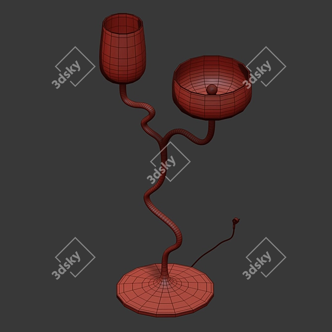 Romantic Aura Standing Light 3D model image 2