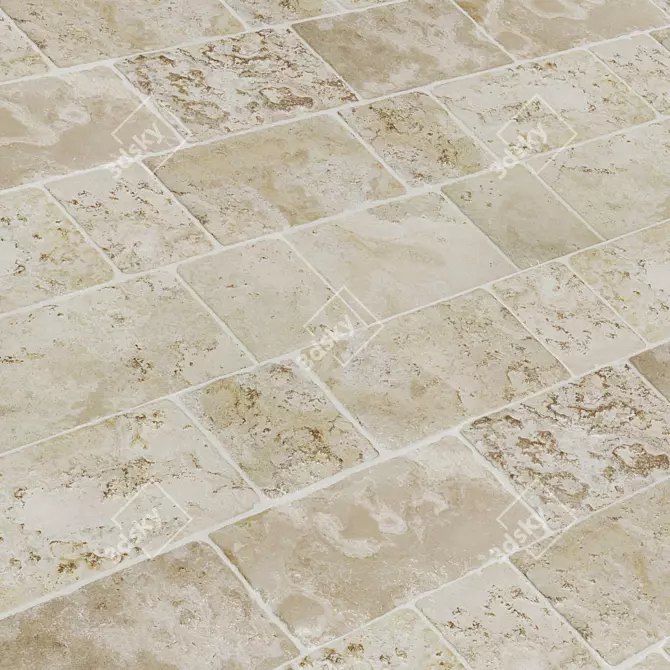 Marble Tile Stone Texture Pack 3D model image 3