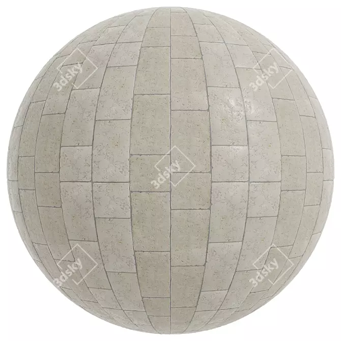 Marble Tile Stone Texture Pack 3D model image 4