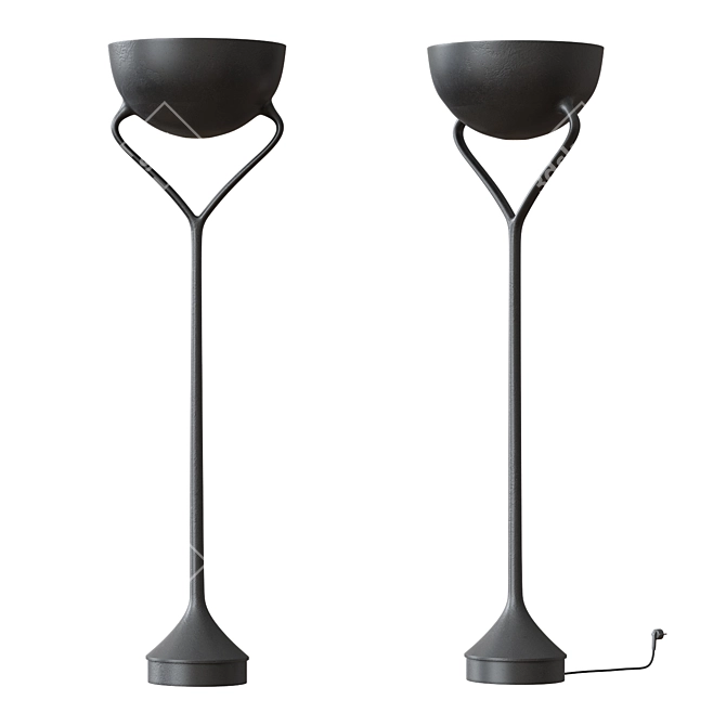 Elegant Eric Schmitt Standing Lamp 3D model image 1