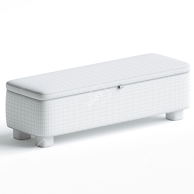 Modern Storage Bench by Ichigo 3D model image 3