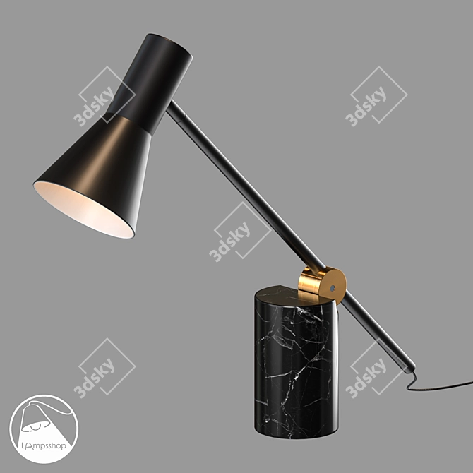 Elegant NL5198 Bogem Table Lamp 3D model image 1