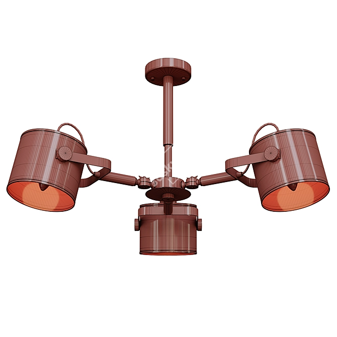 Designer Mechanic B Chandelier Enzo 3D model image 5