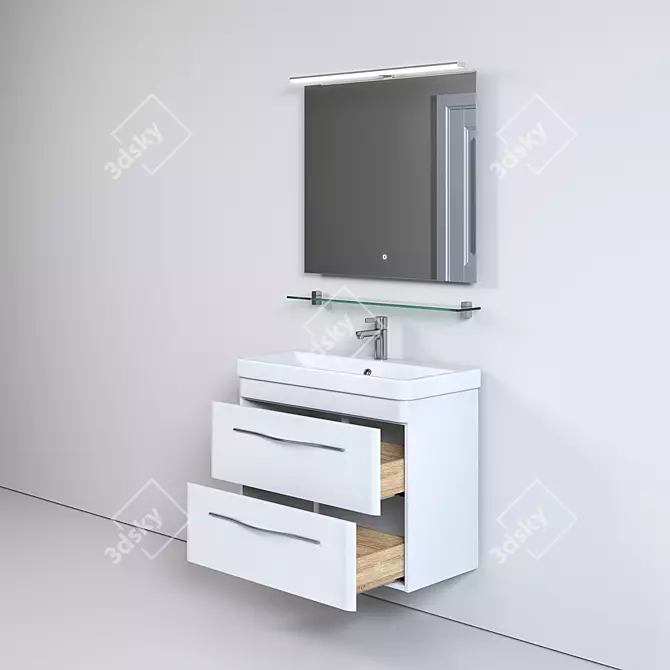 Modern Storage Unit MDF LDSP 3D model image 5