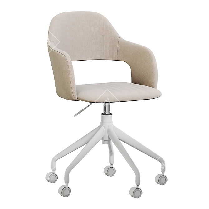 JYSK REERSLEV Office Chair White 3D model image 1