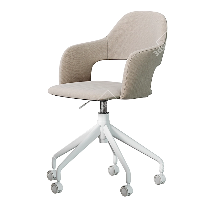 JYSK REERSLEV Office Chair White 3D model image 3