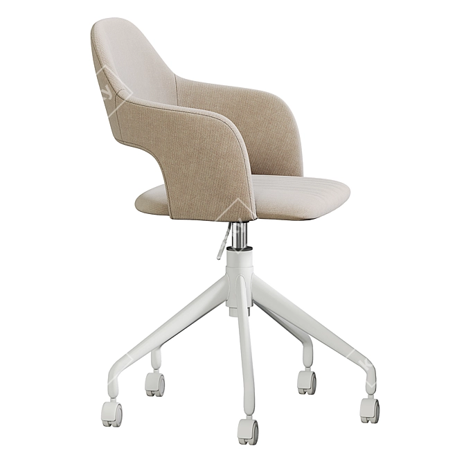 JYSK REERSLEV Office Chair White 3D model image 5