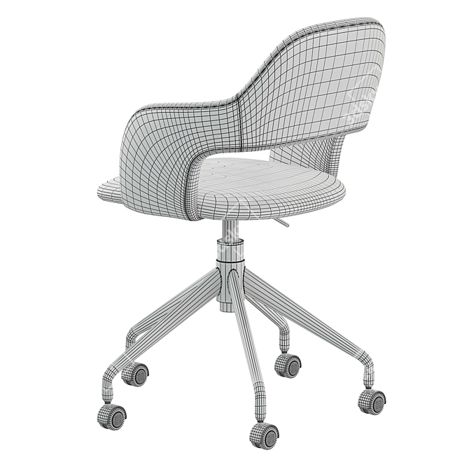 JYSK REERSLEV Office Chair White 3D model image 7