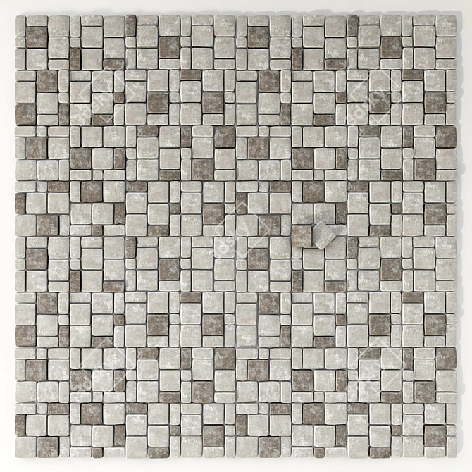 Title: Polygon Vortex Stone Decor 3D model image 1