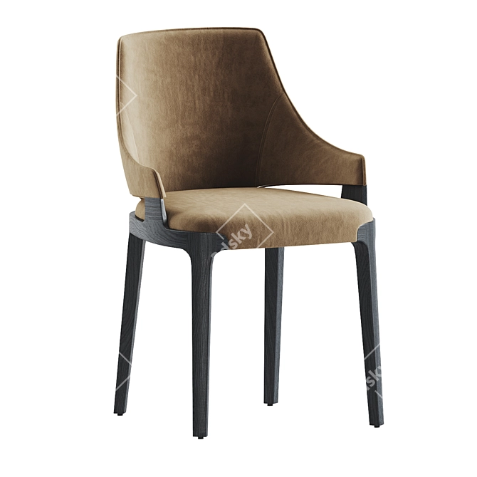 Elegant Velis Dining Chair by Potocco 3D model image 4