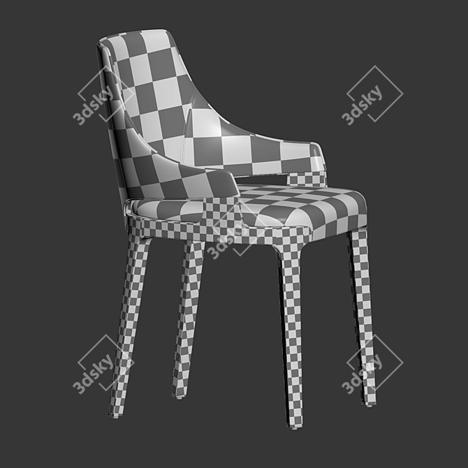 Elegant Velis Dining Chair by Potocco 3D model image 6