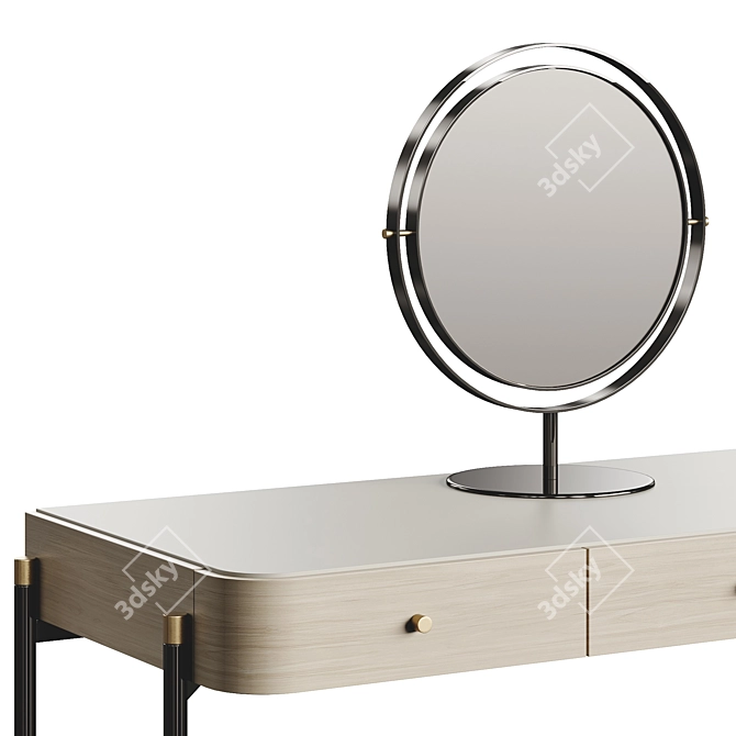 Elegant Rosie Dressing Table 2024 3D model image 2