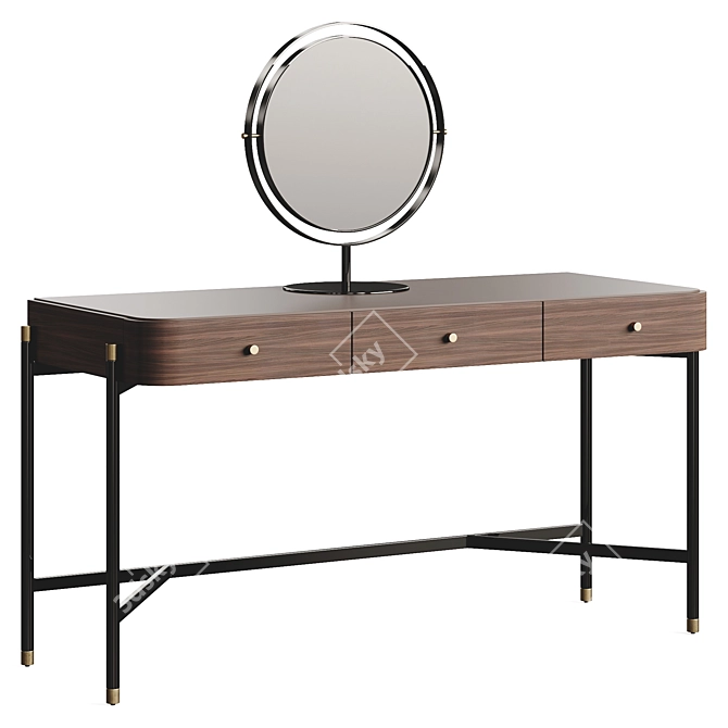 Elegant Rosie Dressing Table 2024 3D model image 5