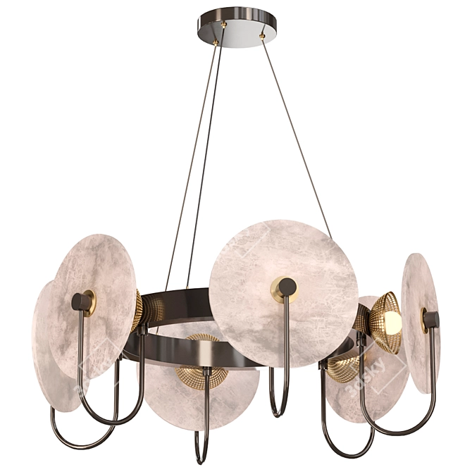 Chic Pendant Light Model for Corona Renderer 3D model image 3