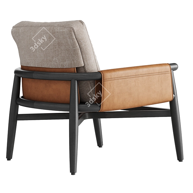 Luxury Teresa Armchair by Meridiani 3D model image 2