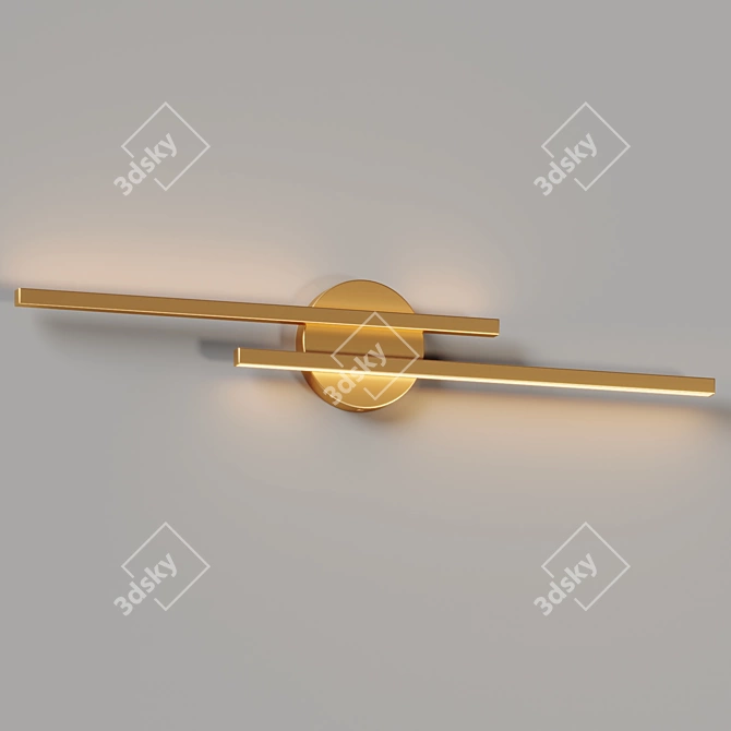 Scandinavian Style LED Wall Lamp 3D model image 2