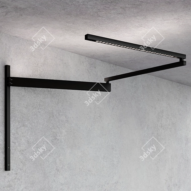 Sleek LED Wall Lamp Grcic 3D model image 2