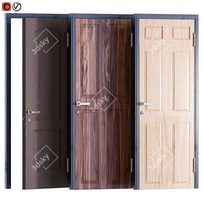 2015 Internal Fire Door 01 3D model image 2