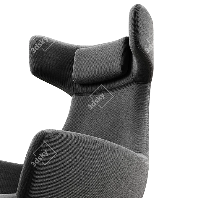 Modern Armchair with Elegance 3D model image 3