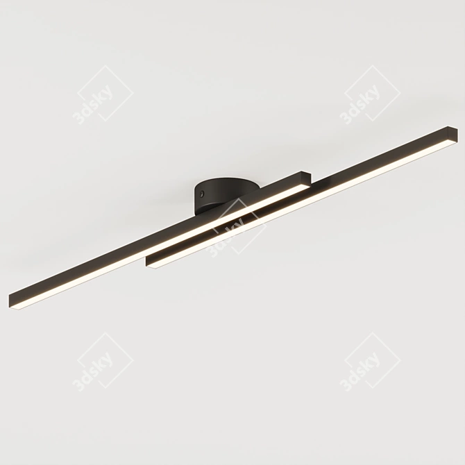  Scandinavian LED Ceiling Lamp 3D model image 2