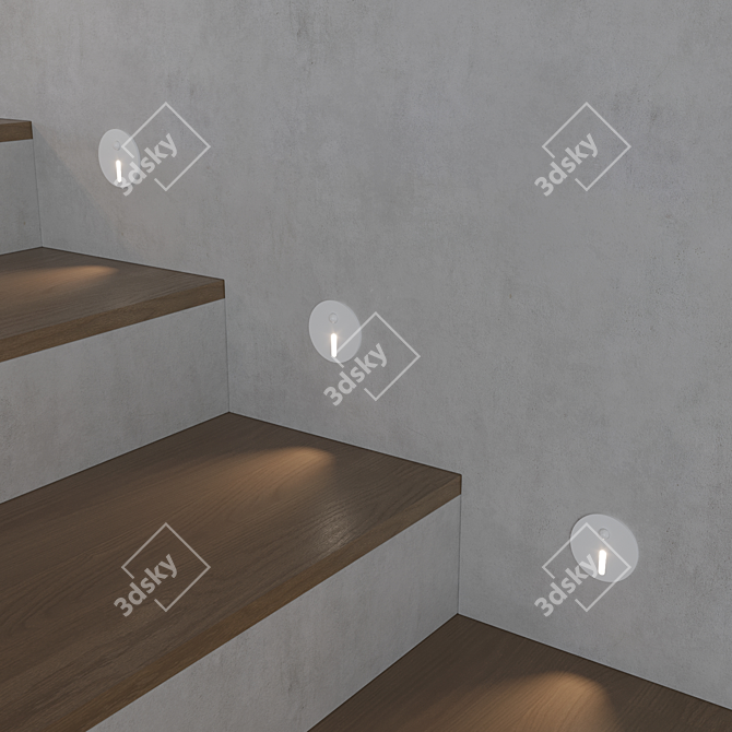 Motion Sensor LED Stair Light 3D model image 5