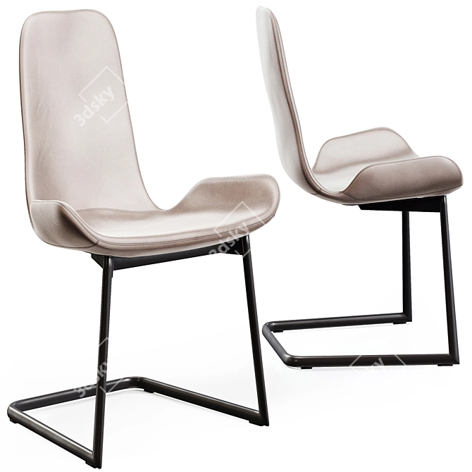 Modern Flamingo Chair by Cattelan Italia 3D model image 5