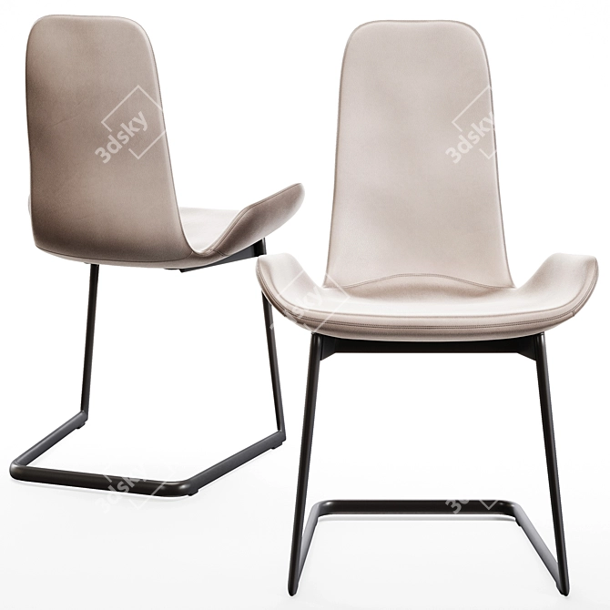 Modern Flamingo Chair by Cattelan Italia 3D model image 7