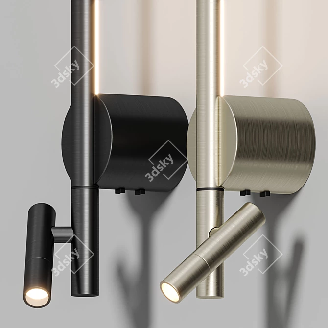 Modern Adjustable Wall Lamps - Vray/Corona 3D model image 2