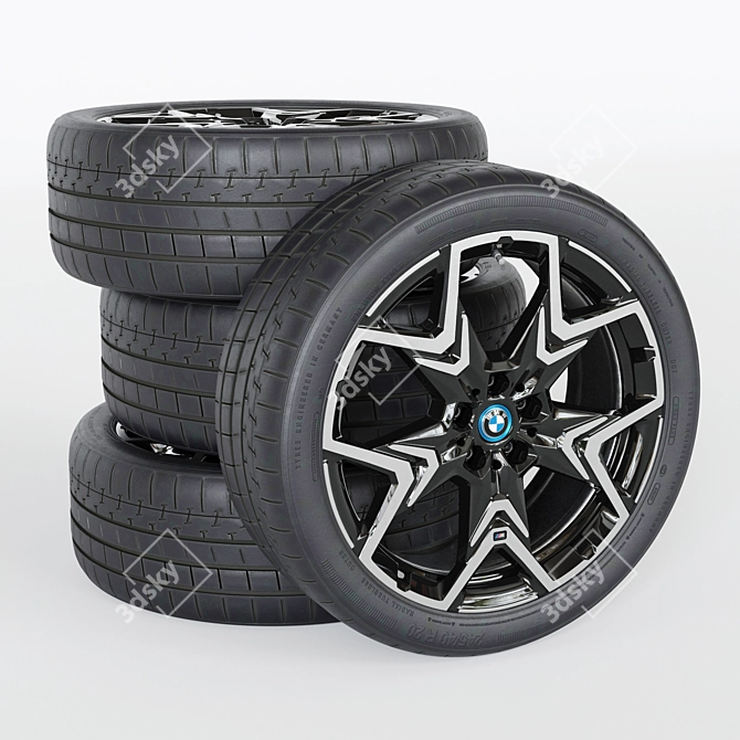 BMW IX2 Wheel 3D Model 3D model image 1