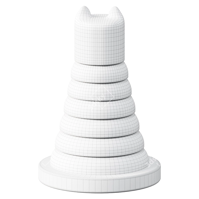 UPPSTÅ Stacking Rings, Multicolour Toy 3D model image 2