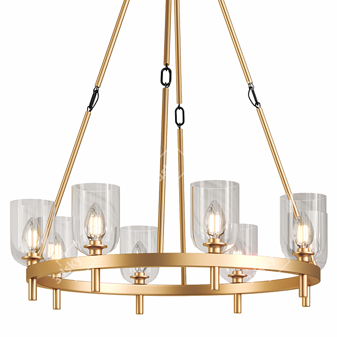 Contemporary Lucian Kuzco Chandelier 3D model image 4