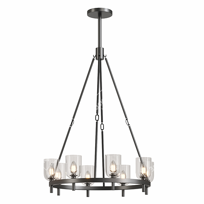 Contemporary Lucian Kuzco Chandelier 3D model image 5