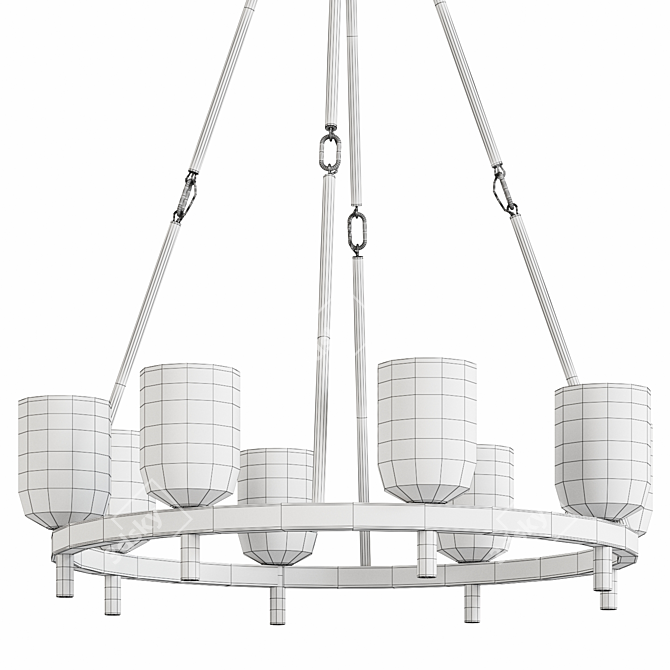 Contemporary Lucian Kuzco Chandelier 3D model image 7