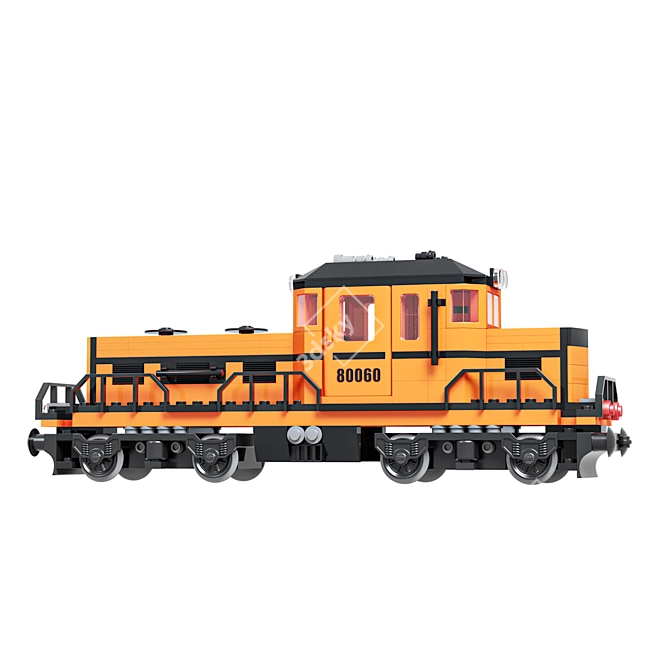 Lego Train Locomotive 80060 Model 3D model image 4