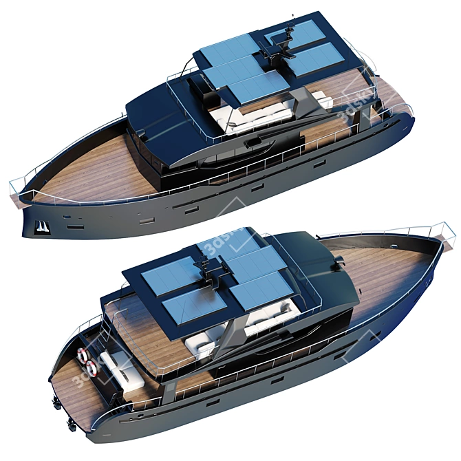 Luxury Yacht Design Max 2021 3D model image 2