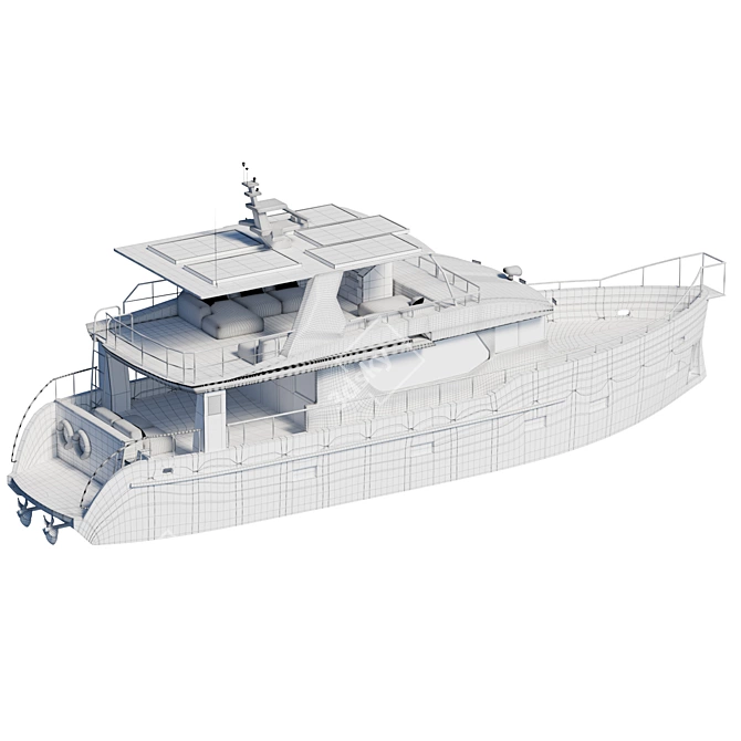 Luxury Yacht Design Max 2021 3D model image 4