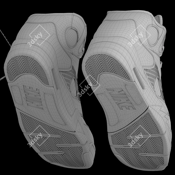 Off-White Military Monster Sneaker Model 3D model image 9