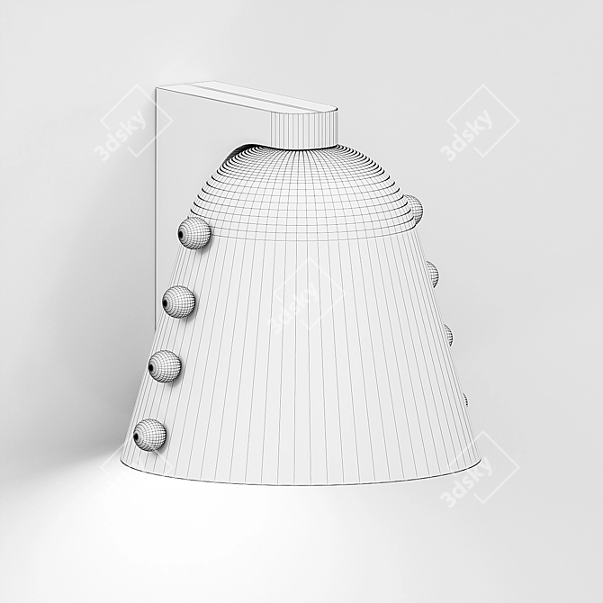  Petite Brass Gemma Sconce 3D model image 2