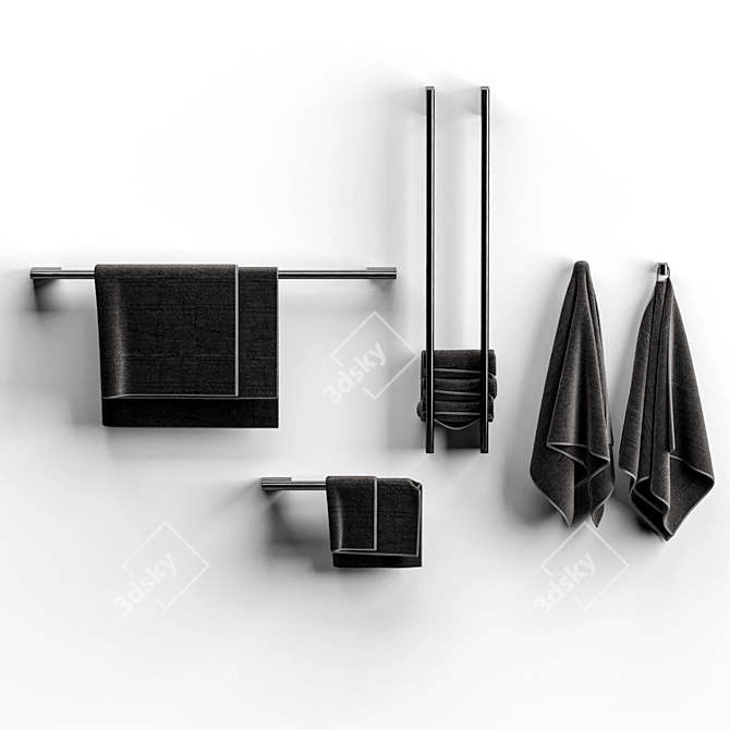 Luxury Bathroom Set by Ceadesign 3D model image 2